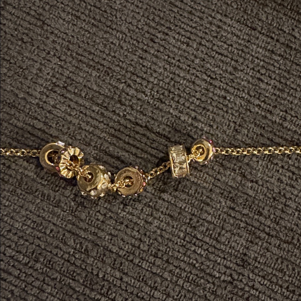 BaubleBar Elegant Multicolor Cluster Gold Pendant Necklace- NWT - Picture 5 of 5